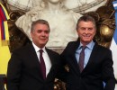 El presidente Mauricio Macri recibió a su par de Colombia