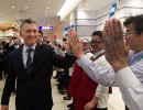 Macri visitó una popular cadena de supermercados de Japón que comenzó a vender carne argentina