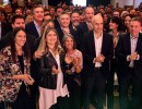 El presidente Macri participó en la inauguración de un nuevo edificio del Banco Santander