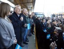 El Presidente inauguró la extensión del Metrobus de la Ruta 8