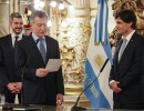 El presidente Macri tomó juramento al nuevo ministro de Hacienda, Hernán Lacunza  