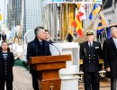  El presidente Macri dio la orden de zarpada de la Fragata Libertad