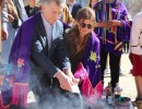 Awada y Macri participaron de la tradicional ceremonia de ofrenda a la Pachamama