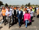 Macri recorrió las obras del nuevo tramo de la autopista Camino del Buen Ayre