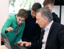 Macri recibió a los equipos campeones del Maratón Nacional de Programación y Robótica