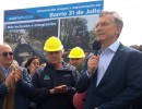 Macri encabezó el acto de inauguración de obras de urbanización en Saladillo