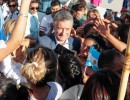 Macri, en obras de urbanización en la localidad salteña de El Mollar