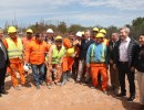 El Presidente recorrió obras para prevenir inundaciones en Entre Ríos