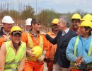 El Presidente recorrió obras para prevenir inundaciones en Entre Ríos