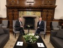 Macri se reunió con el presidente electo, Alberto Fernández, en la Casa Rosada
