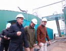 El presidente Macri visitó las obras de construcción de una central térmica en Pergamino