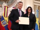 Macri recibió las cartas credenciales de embajadores