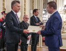 Macri recibió las cartas credenciales de embajadores