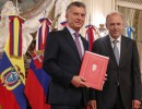 Macri recibió las cartas credenciales de embajadores