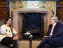 El presidente Alberto Fernández se reunió con Macarena Sánchez