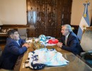 El presidente Alberto Fernández recibió a Diego Maradona 