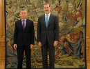 El presidente Macri fue recibido por el Rey Felipe VI de España