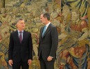 El presidente Macri fue recibido por el Rey Felipe VI de España