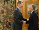 El presidente Macri fue recibido por el Rey Felipe VI de España