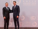 Macri fue recibido por su par español en Madrid durante la Cumbre de Cambio Climático