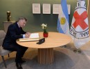 Macri se reunió en Suiza con autoridades de la Cruz Roja y de la OMC