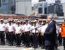 El Presidente dio inicio a la campaña antártica del rompehielos ARA Almirante Irízar