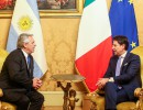 Alberto Fernández se reunió con el presidente del Consejo de Ministros de Italia