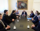 Alberto Fernández recibió al gobernador Jalil y empresarios