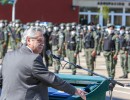 El Presidente agradeció la labor de las Fuerzas de Seguridad al presentar un contingente de Gendarmería en La Matanza