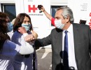 El Presidente recorrió el nuevo Hospital Modular de Emergencia de Almirante Brown