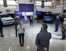 El Presidente visitó la planta de Volkswagen en Tigre, que retomó su producción esta semana