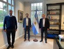 El Presidente recibió en Olivos al gerente general del laboratorio farmacéutico Pfizer y al director científico de la Fundación INFANT