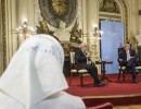 El Presidente rindió homenaje a Pérez Esquivel en la Casa Rosada: “Deberías ser modelo de todos los argentinos”