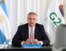 ”La Argentina está comprometida con una agenda de transición justa hacia el desarrollo integral y sostenible”, dijo hoy el Presidente en el G20 