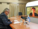 Alberto Fernández mantuvo un diálogo con la titular del Fondo Monetario Internacional