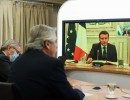 El Presidente dialogó con su par de Francia, Emmanuel Macron, y coincidieron en declarar la vacuna contra el COVID-19 como un bien universal