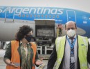 Coronavirus: Arribó otro avión de Aerolíneas Argentinas con 370.000 dosis del componente 1 de la vacuna Sputnik V