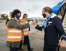 Coronavirus: Arribó otro avión de Aerolíneas Argentinas con 370.000 dosis del componente 1 de la vacuna Sputnik V