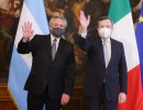 El presidente Alberto Fernández compartió una reunión de trabajo con el Presidente del Consejo de Ministros de Italia, Mario Draghi
