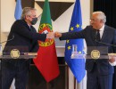 El primer ministro de Portugal expresó su apoyo a la posición de la Argentina en las negociaciones con el FMI