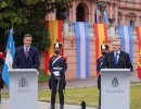 Argentina y España tienen un lazo indisoluble, afirmó Alberto Fernández al recibir en la Casa Rosada a Pedro Sánchez