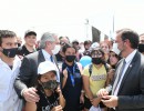 El presidente Alberto Fernández recorrió stands de empresas locales y regionales en el multievento de negocios, Expo Escobar