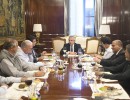 El Presidente encabezó en Casa Rosada un almuerzo de trabajo con la CGT