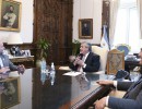 El presidente recibió este mediodía al jefe de Gabinete de la provincia de Buenos Aires, Martín Insaurralde