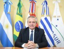 En la Cumbre del Mercosur, el presidente convocó a que los beneficios de la recuperación económica lleguen a toda la población