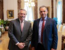 El presidente Alberto Fernández se reunió con el intendente del departamento uruguayo de Canelones
