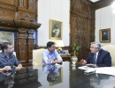 El presidente recibió al intendente del Partido de la Costa, Cristian Cardozo