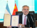 En su primer día en China, el presidente participó de la ceremonia inaugural de los Juegos Olímpicos de Invierno Beijing 2022