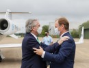 El presidente llegó a Entre Ríos, donde encabezará la inauguración del nuevo edificio de la escuela de educación técnica N° 100 de Paraná