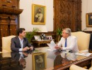 El presidente mantuvo una reunión con el ministro del Interior, Eduardo de Pedro